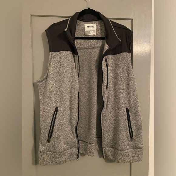 Sweat-shirt à Manches Raglan Sonoma Pour Homme - Gris Clair, Taille XL, Occasion Bon état